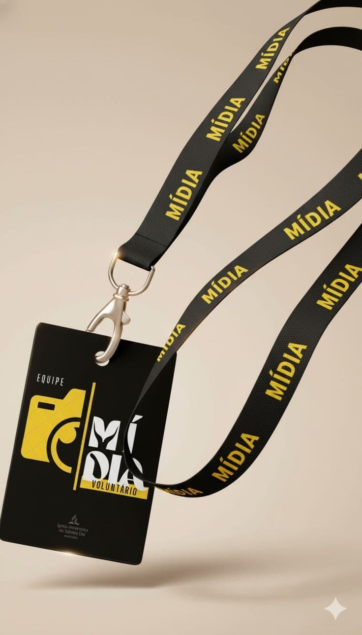 Cordão Crachá Mídia